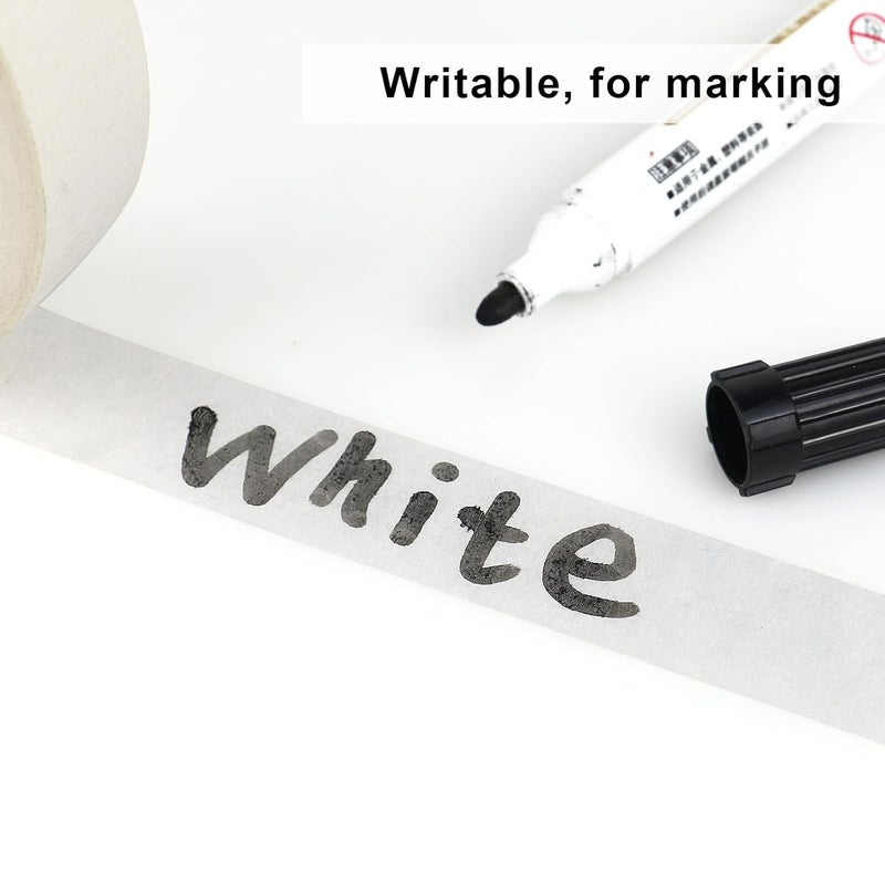 DOAY 3 Pack White Masking Tape - Painters Tape 0.25 Inch Wide - Multi-Surface, Water Resistant, Indoor & Outdoor Use - 270FT Total - Artist Tape for Paint, Wall, Car, DIY (#4010) - Image 5